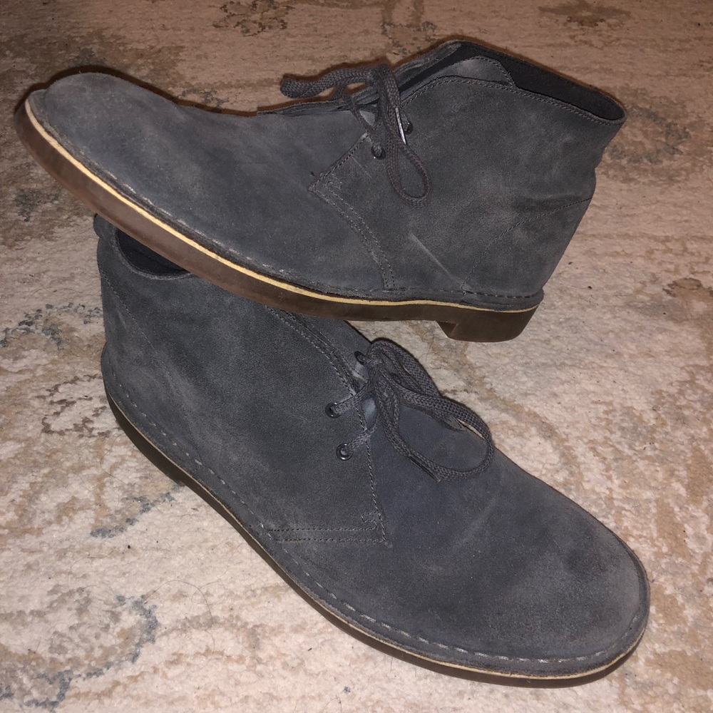 Clarks Desert Boots - Grey Suede Sz11.5
